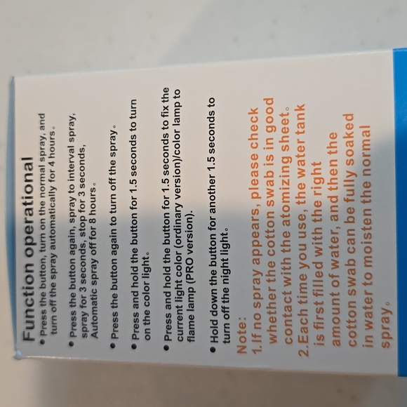 Colorful LED Humidifier, Black - Picture 3 of 3